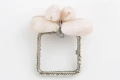 Flamant Tina, Servetring, Kralen, Wit