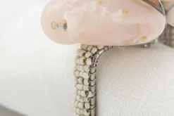 Flamant Tina, Servetring, Kralen, Wit