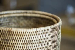 Flamant Togo, Afvalbak, Met Deksel, Riet