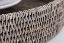 Flamant Togo, Dienblad, Rond, Riet, Grijs, 48Cm