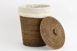 Flamant Togo, Linnenmand, Met Linnen Zak, Riet