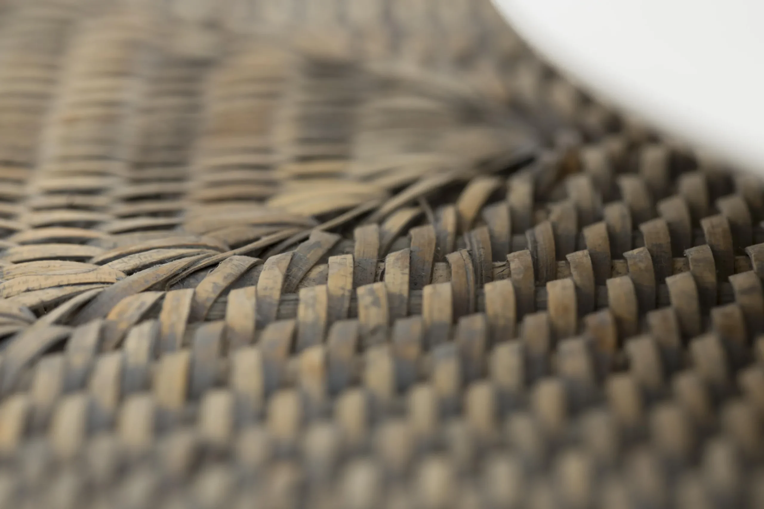 Flamant Togo, Placemat, Riet, Grijs, Rechthoekig