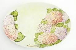 Flamant Villosa, Serveerbord, Keramiek, Bloemen, Ovaal