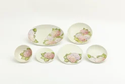 Flamant Villosa, Soepbord, Keramiek, Bloemen