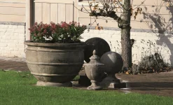 Flamant Zedar, Decoball Te Voet, Gereconstrueerde Steen Op Glasvezel, L